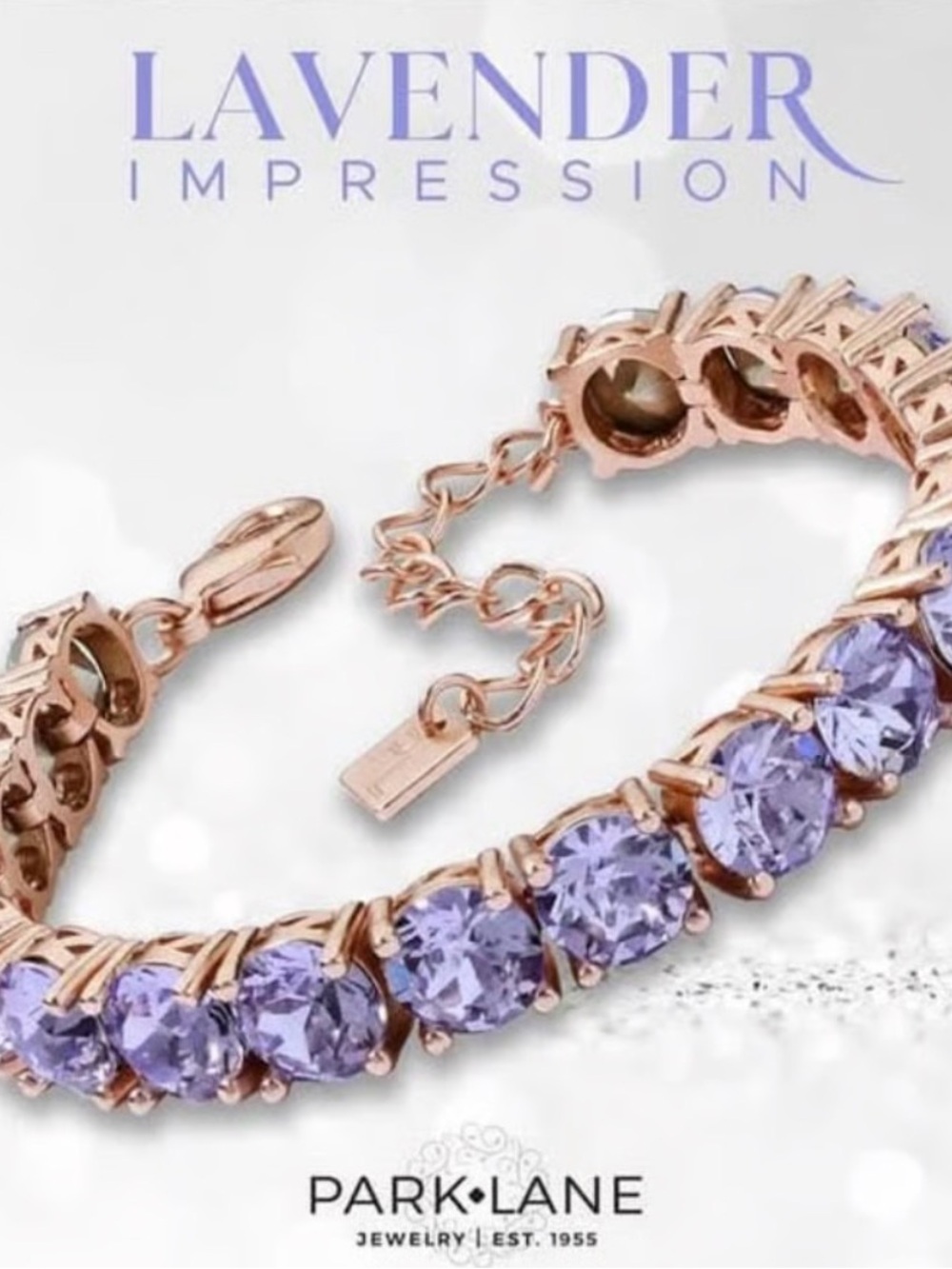 Park Lane Lavender Impression Bracelet